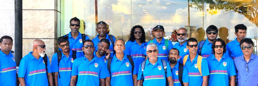 Maldives Soccer Mates team arrives in Penang to take part in Veterans tournament