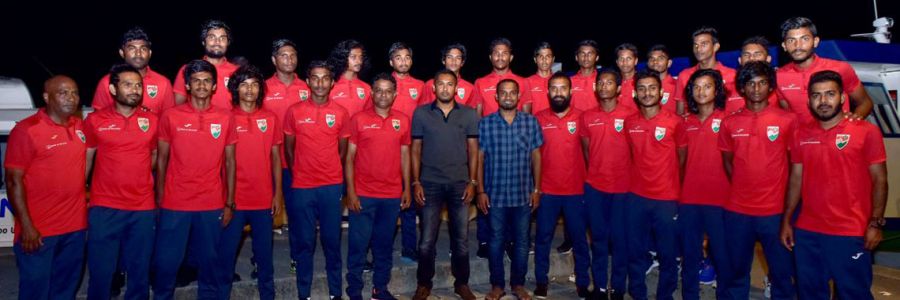 Maldives under 19 national team departs to Tajikistan for AFC Qualifiers.